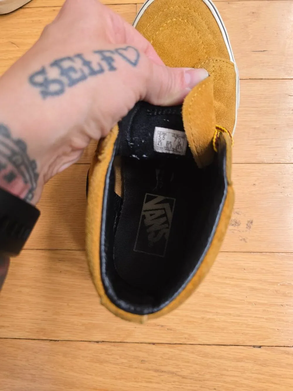 Vans | Old SK8-Hi whimsy golden yellow suede sneakers | WMS 7